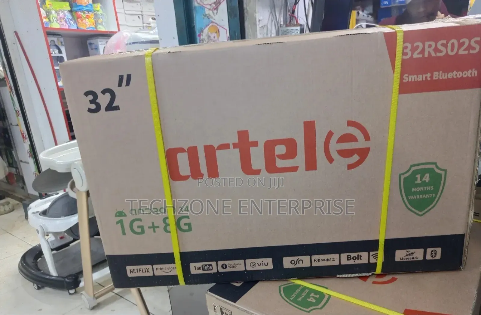Artel 32 Inch Smart Tv Android Frameless With Bt Multiple Ports 