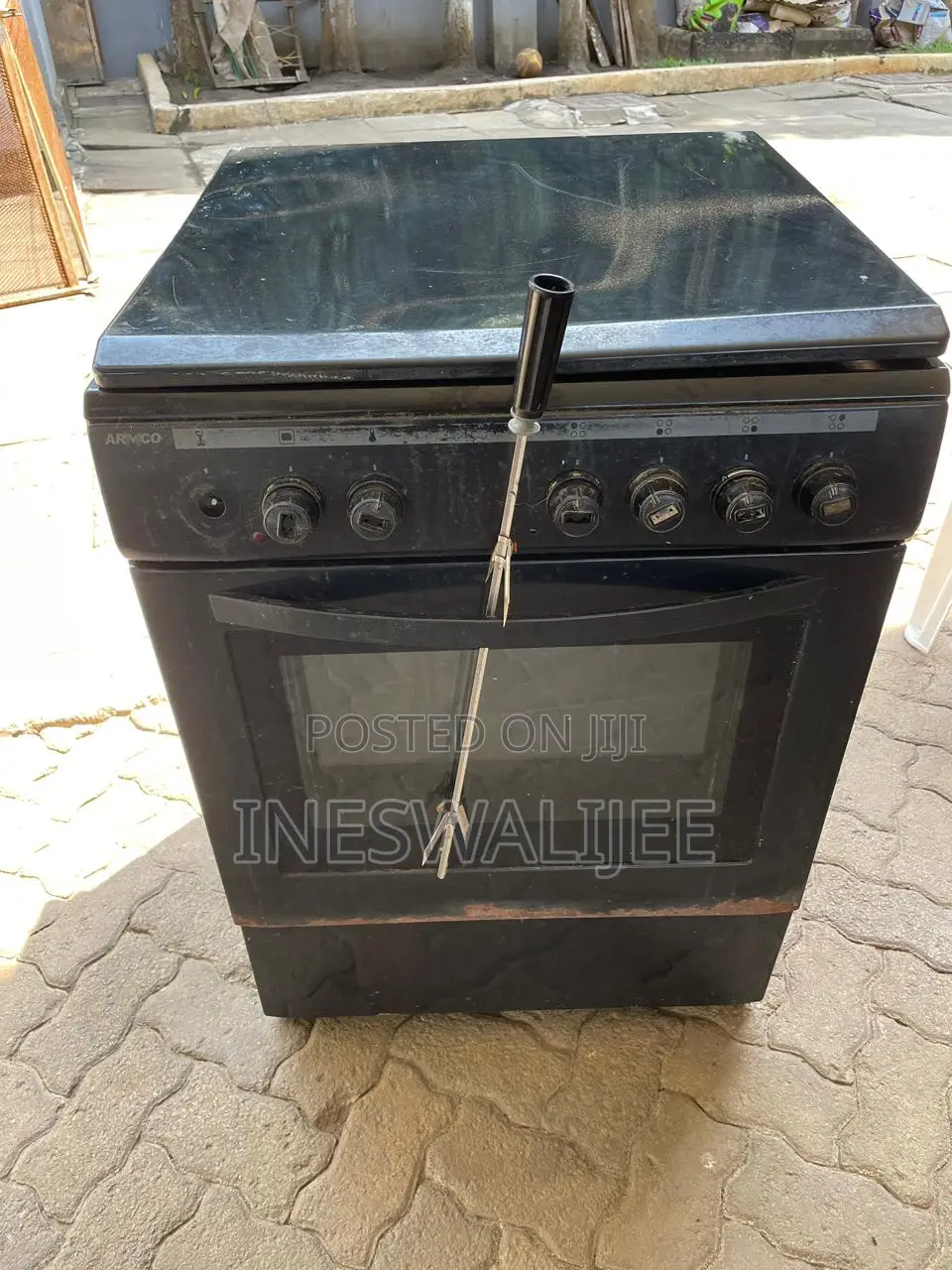Used 3g+1e 60x60 Black Cooker
