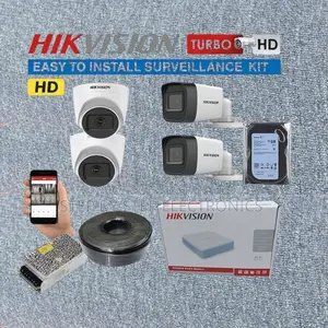 Easy to Setup 4 Hikvision 1080p 2mp CCTV Cameras Complete System