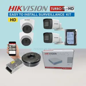 Crystal-Clear 4 Hikvision 1080p 2mp CCTV Cameras Complete Package
