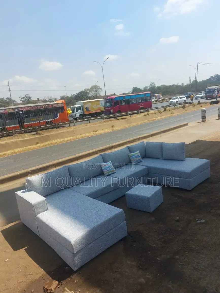 A Spacious U Shaped Sectional Sofa