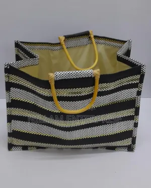 Jute Tote Bags Striped