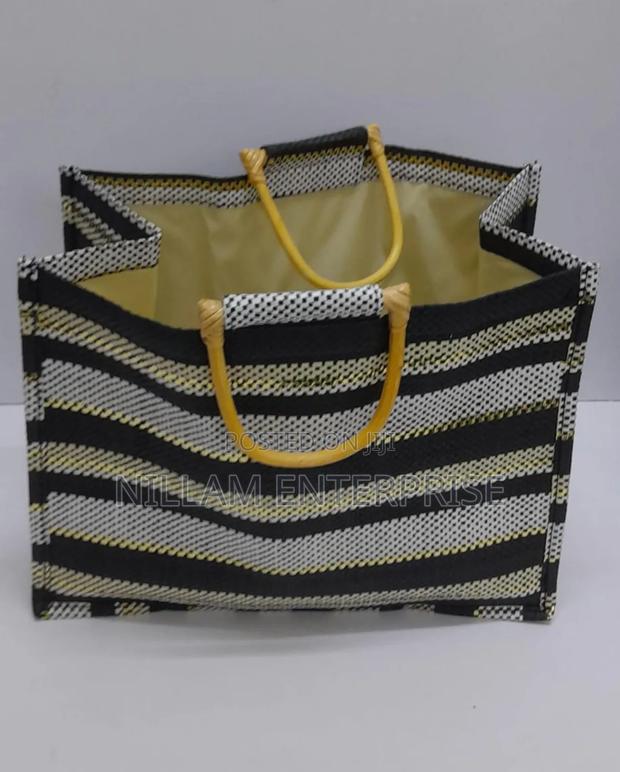 Jute Tote Bags Striped