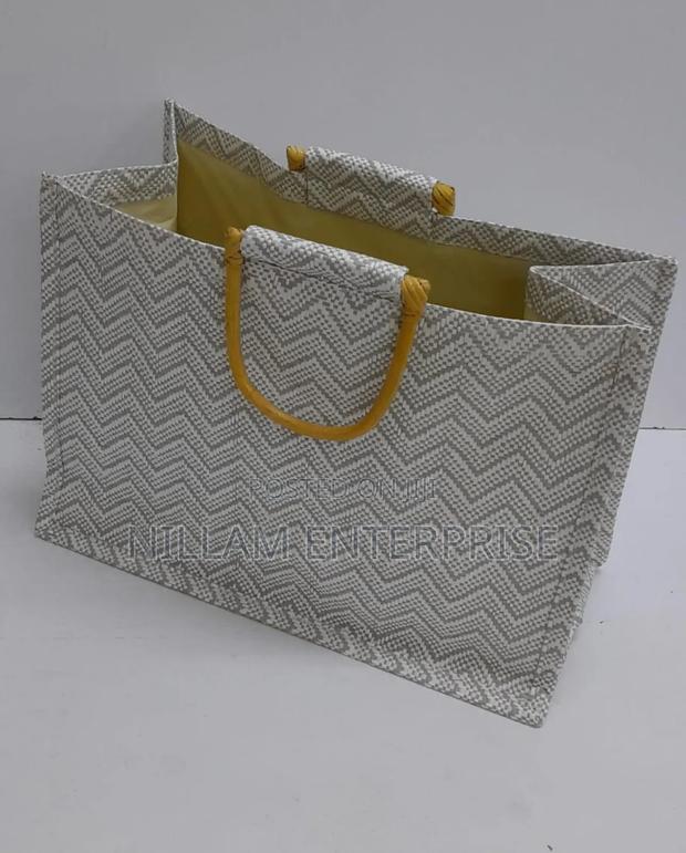 Jute Tote Bags Striped - thumbnail 3