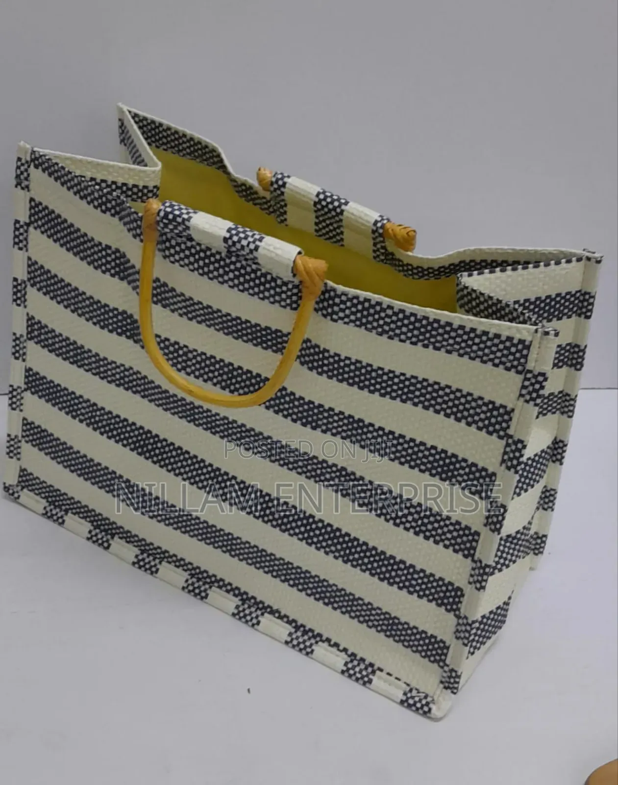 Jute Tote Bags Striped