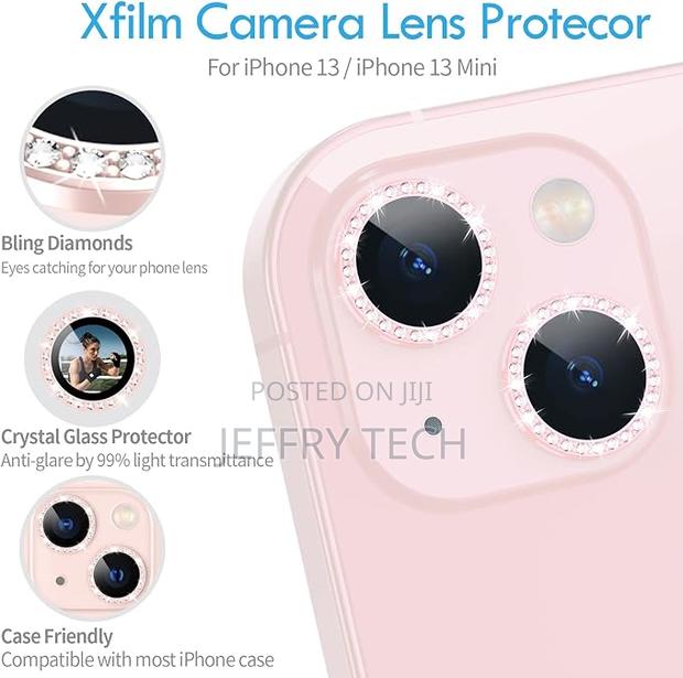Xfilm Bling Diamond Individual Camera Lens Protector for iPhone 13 - thumbnail 2