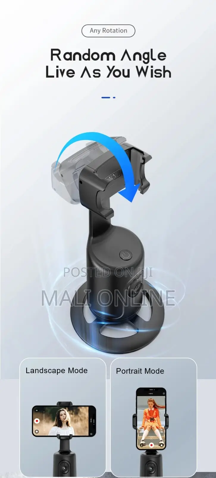 P01 Ai Face Tracking 360° Rotation Selfie Stick Tripod