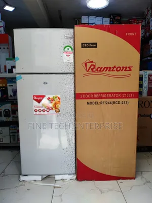 Ramtons Double Door Fridge 213litres Rf244
