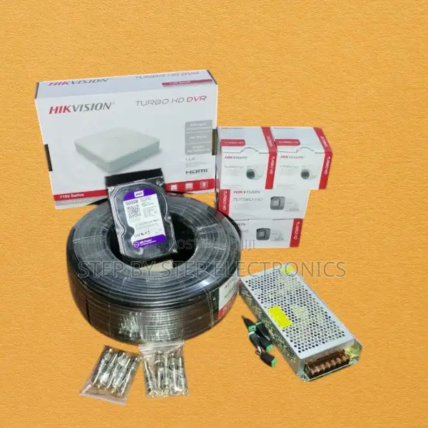4 Hikvision 1080p 2mp Resolution CCTV Cameras Complete System Package