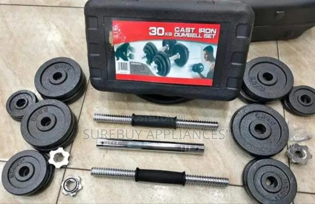 30kgs Chrome Dumbbell Set With Case New - main view