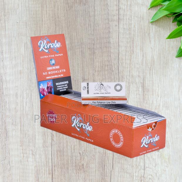 Korobo Brown Regular / Queen Size Rolling Papers - 100 Leaves - thumbnail 3