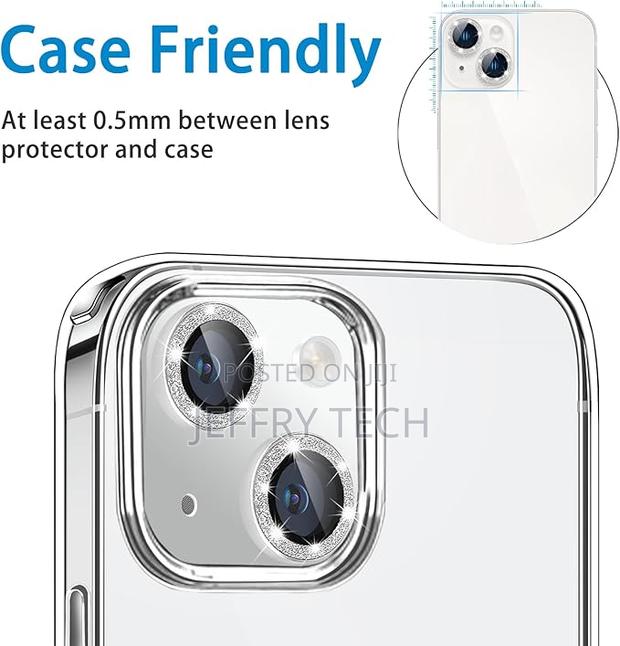 iPhone 14 Plus Camera Lens Protector, Bling Glitter - thumbnail 2