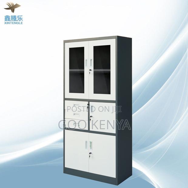 Office Cabinet ; 3 Drawer and Glass Door File Storage Unity - thumbnail 4