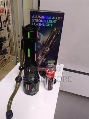 Aluminum Alloy Strong Light Flashlight Which Uses Lithium Battery 3.7v - thumbnail 2
