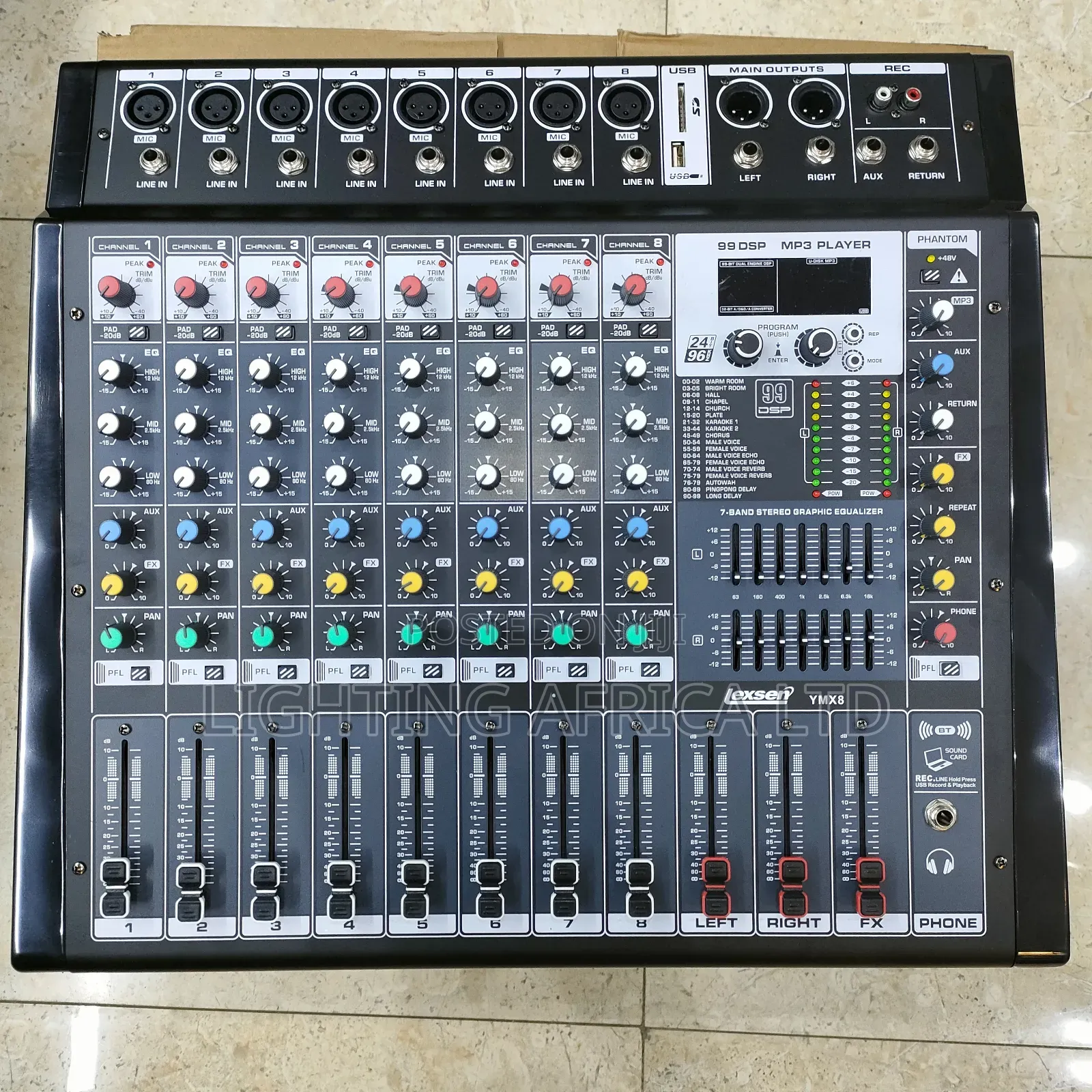 8 Channels Lexen Proffesional Powered Mixer 800w X 2