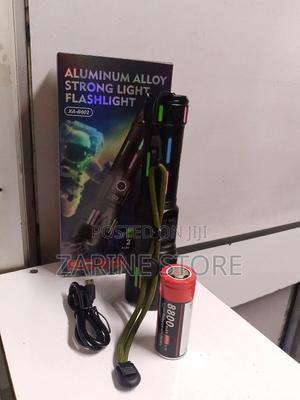 Rechargeable Camping Waterproof Torch Flashlight Using 3.7 8800mah Bat - thumbnail 2