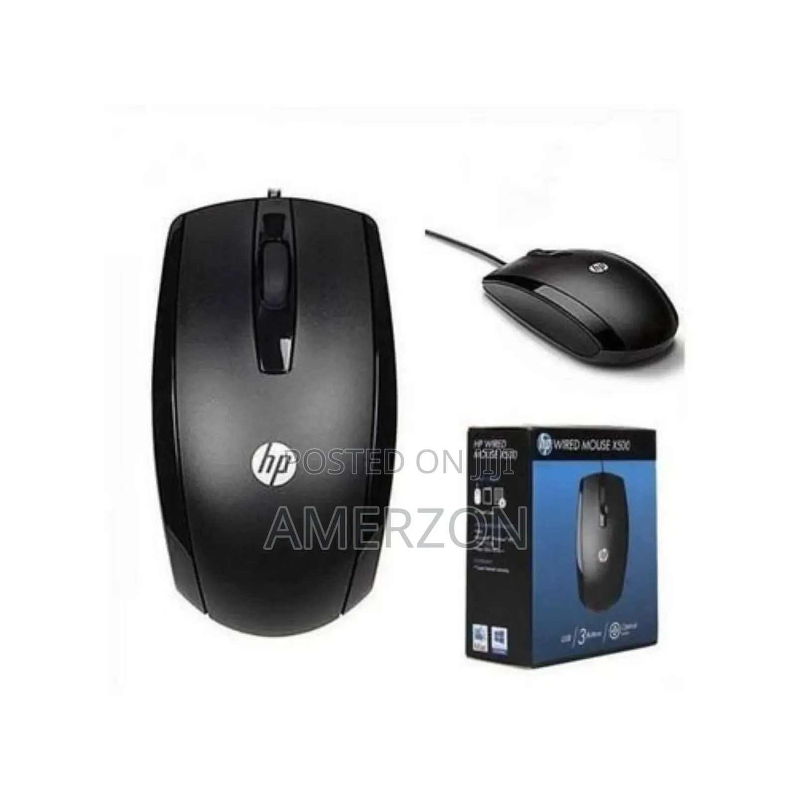 Hp X 500 Wired Optical Mouse Black