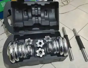 Chrome Dumbbell Set 30kg- Weight Adjustable Electroplating Dumbbell