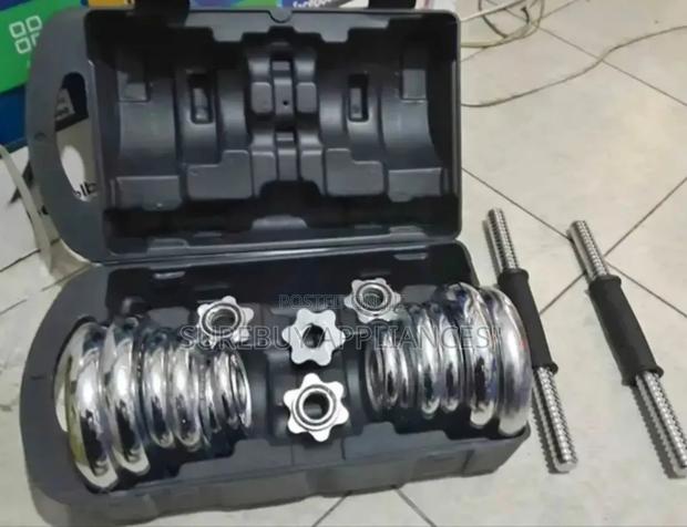 Chrome Dumbbell Set 30kg- Weight Adjustable Electroplating Dumbbell - main view