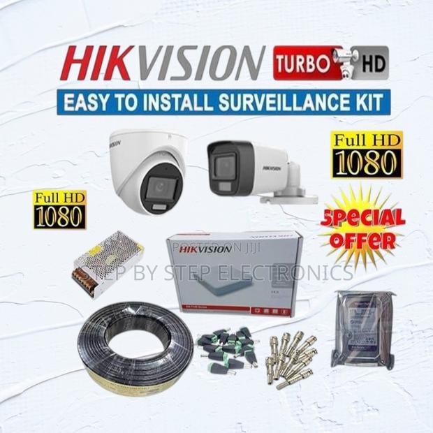 2 Hikvision 1080p Cameras Surveillance System With Smartphone Viewing