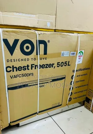 Von 505l Chest Freezer – Large Capacity,
