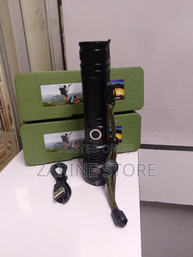 P50 Inbuilt Battery Torch Multifunctional Flashlight Type C Charging - main view