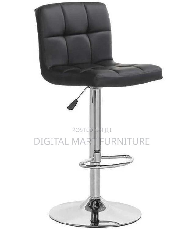 Bar Stool: Black Hydraulic Bar Stool - thumbnail 2