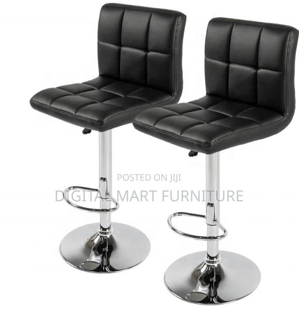 Bar Stool: Black Hydraulic Bar Stool - thumbnail 3