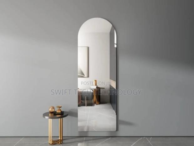 Mirror Acryllic Semi Oval Mirror