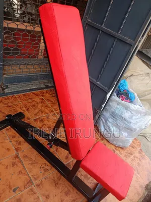 Black/ Red Inclining Bench