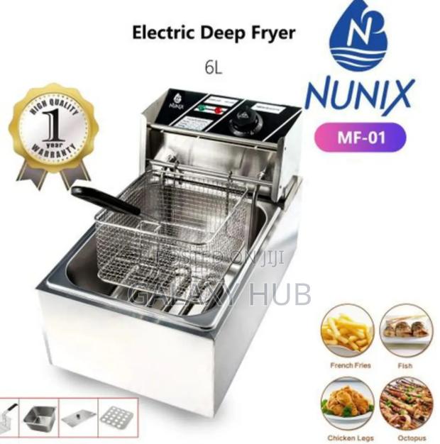 Nunix Single Deep Fryer Machine - 6l-2500w
