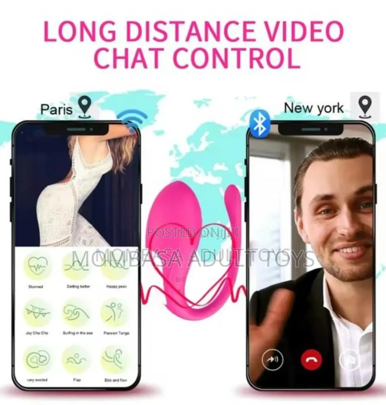 App Controlled Vaginal Vibrator. G Spot 9 Speed