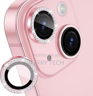Xfilm Camera Lens Protector for iPhone 15 Plus Bling Metal Ring - thumbnail 2
