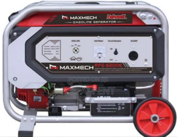 Maxmech Petrol Electric Start Generator RFS-5200e 3.8kva/3.0kw