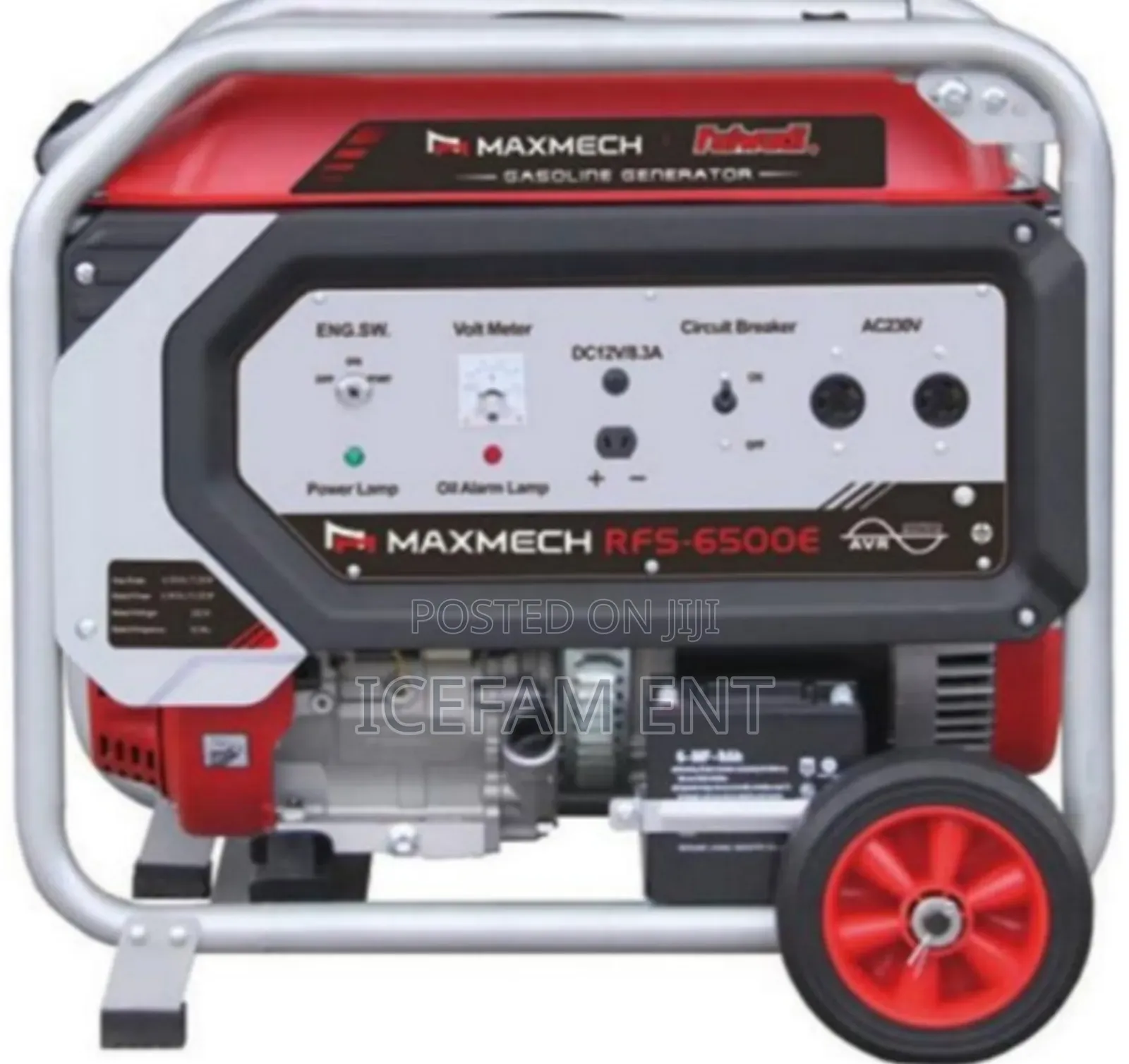 Maxmech Petrol Electric Start Generator RFS-6500e 6.9kva/5.5kw