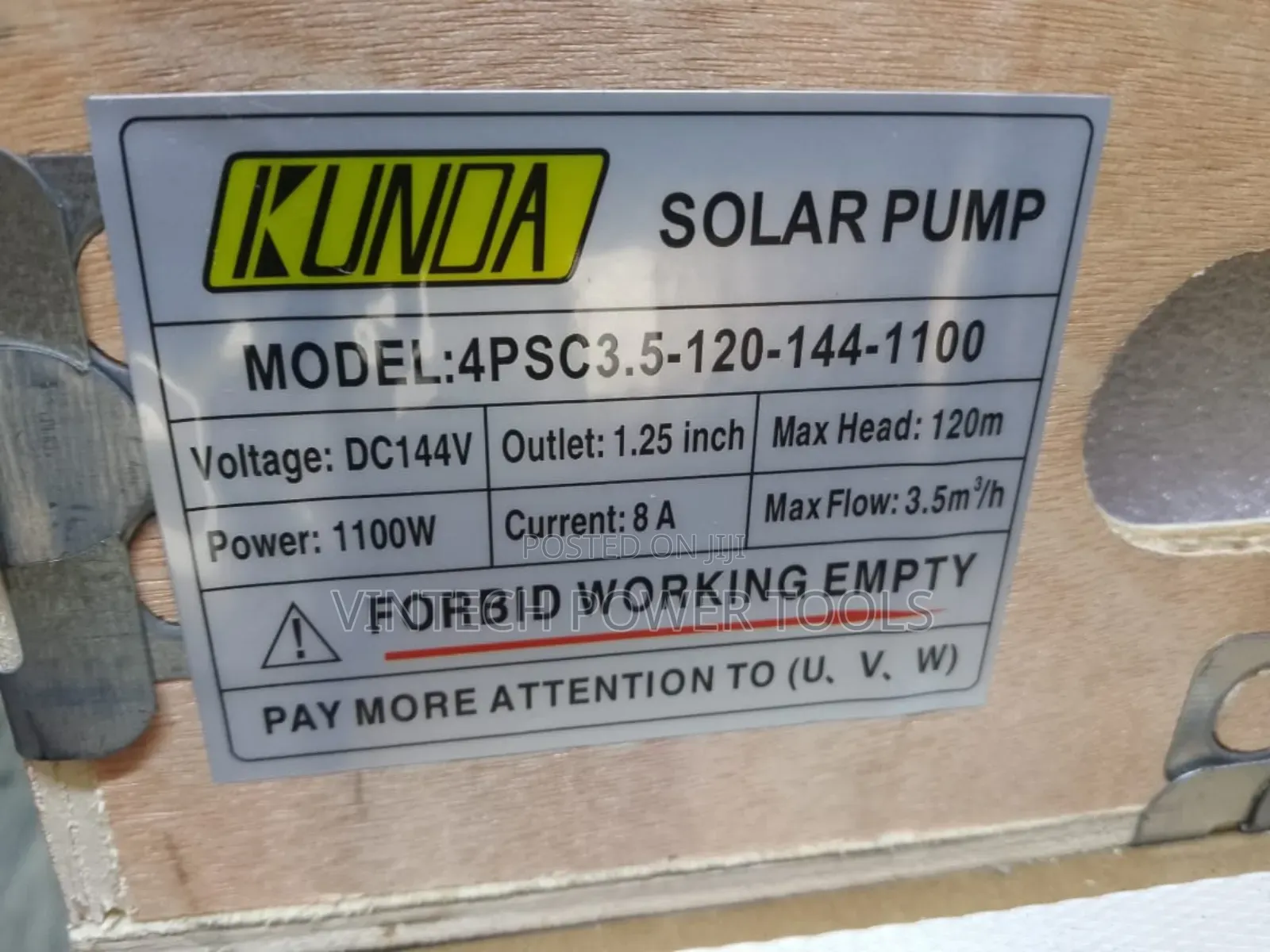 Kunda Solar Pump 120 M