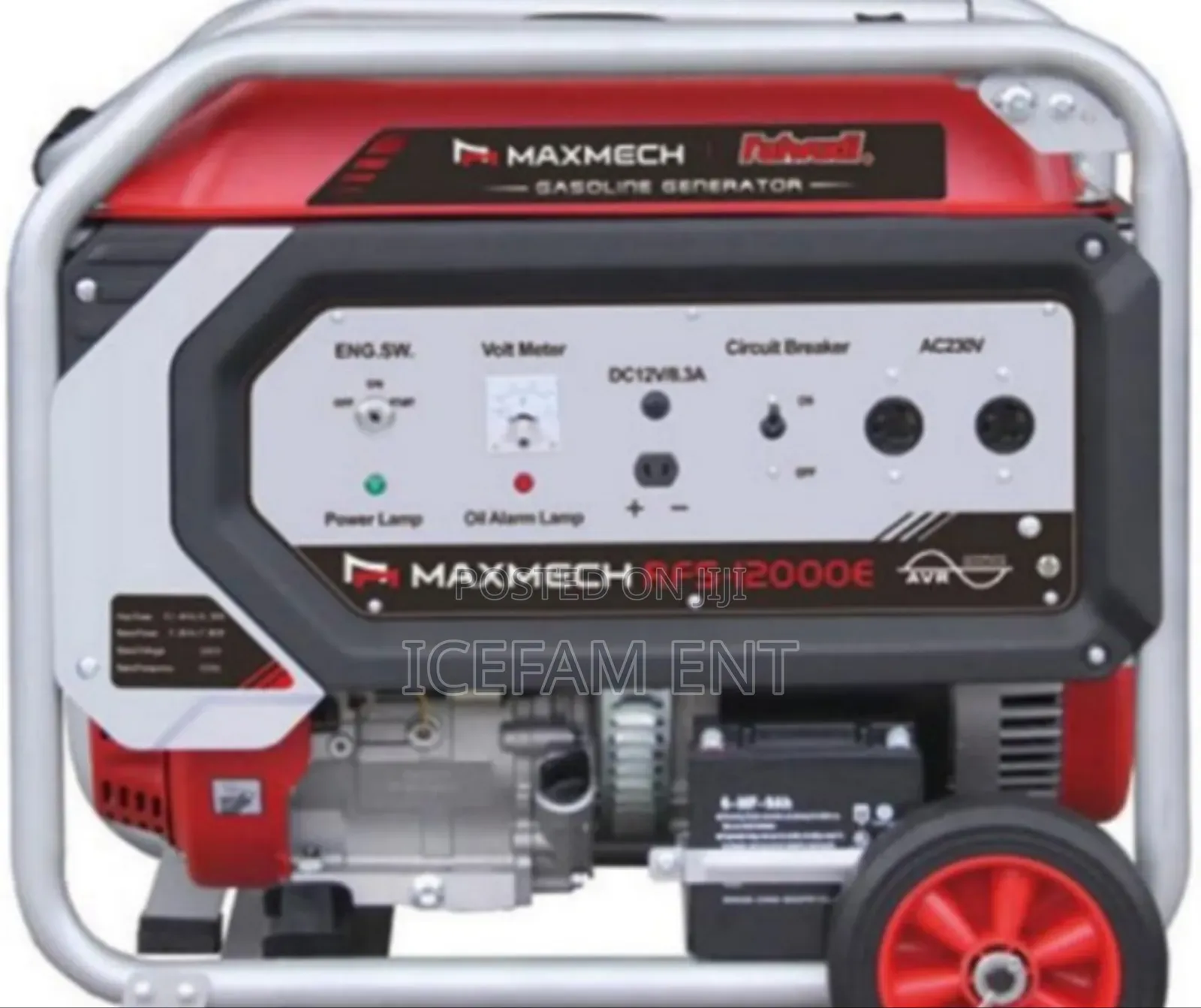 Maxmech Petrol Electric Start Generator RFS-12000e 10.4kva/8.3kw