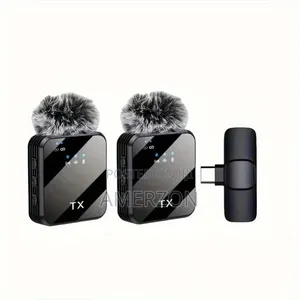 Wireless Lavalier Microphone F11-2 – 3-in-1 System for Ios, Android,