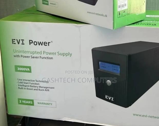 Evi 3000va / 1800w Line Interactive Ups LCD Display