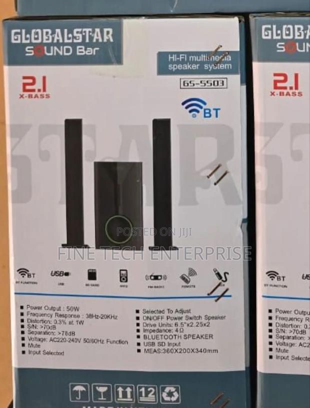 Globalstar Sub Woofer System Bt/Usb/Fm Tall Boy(Model of V527)
