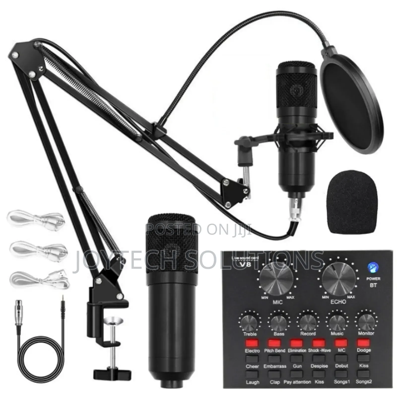 Podcast Condenser Microphone Bm800 With the Sound Card
