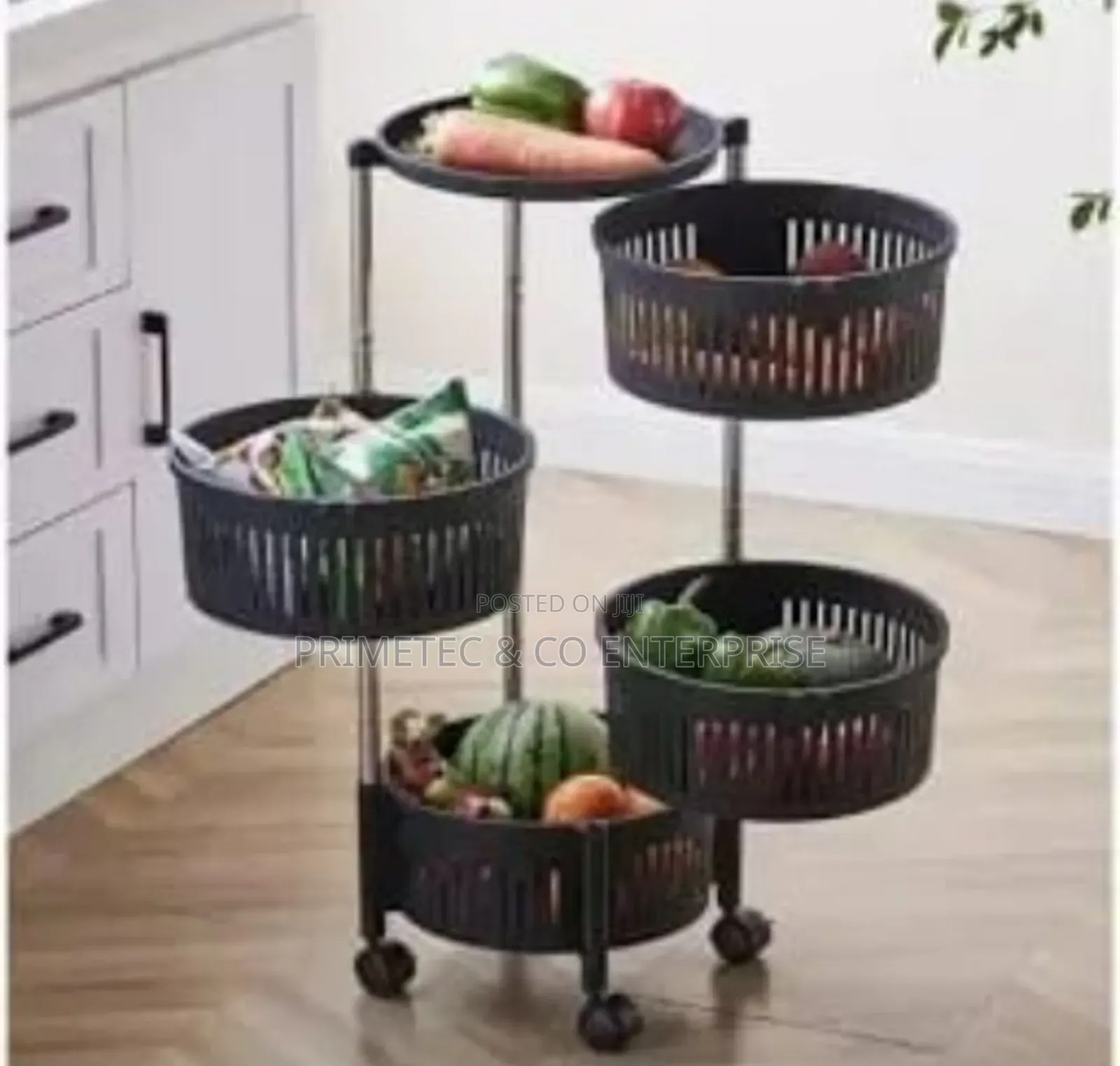 Rotatable 4-Layer Fruit
