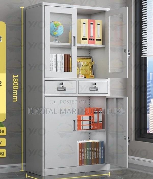 Office Cabinet: Matte White Storage Cabinet - thumbnail 5
