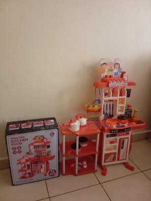 Pink With 73 Pieces Kids Kitchen Set - thumbnail 2