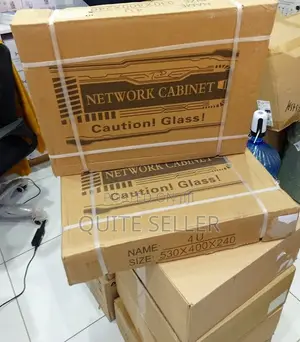 4 U Cabinet Data Cabinet-Easy Cable Options via Top, Bottom, and Rear.