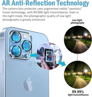 Qhohq Tempered Glass Camera Lens Protector for iPhone 13 Pro