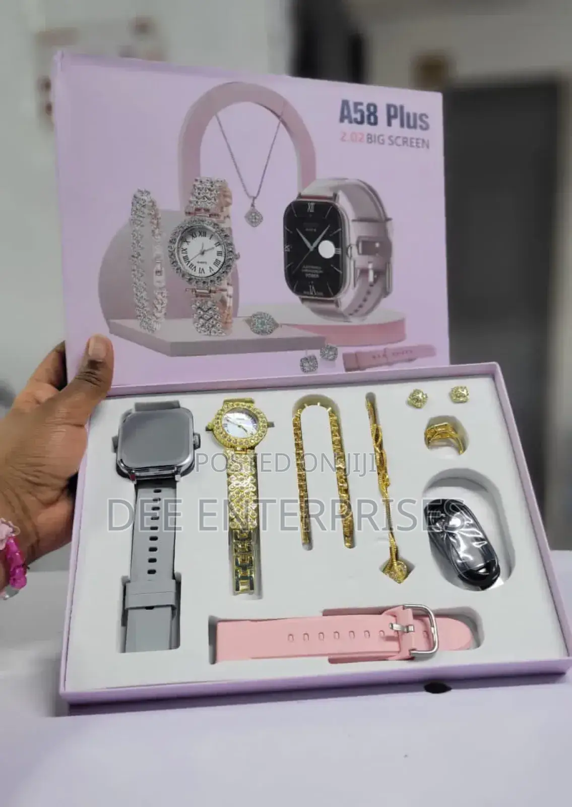 A58 Plus Smart Watch Plus Bracelet Combo Set