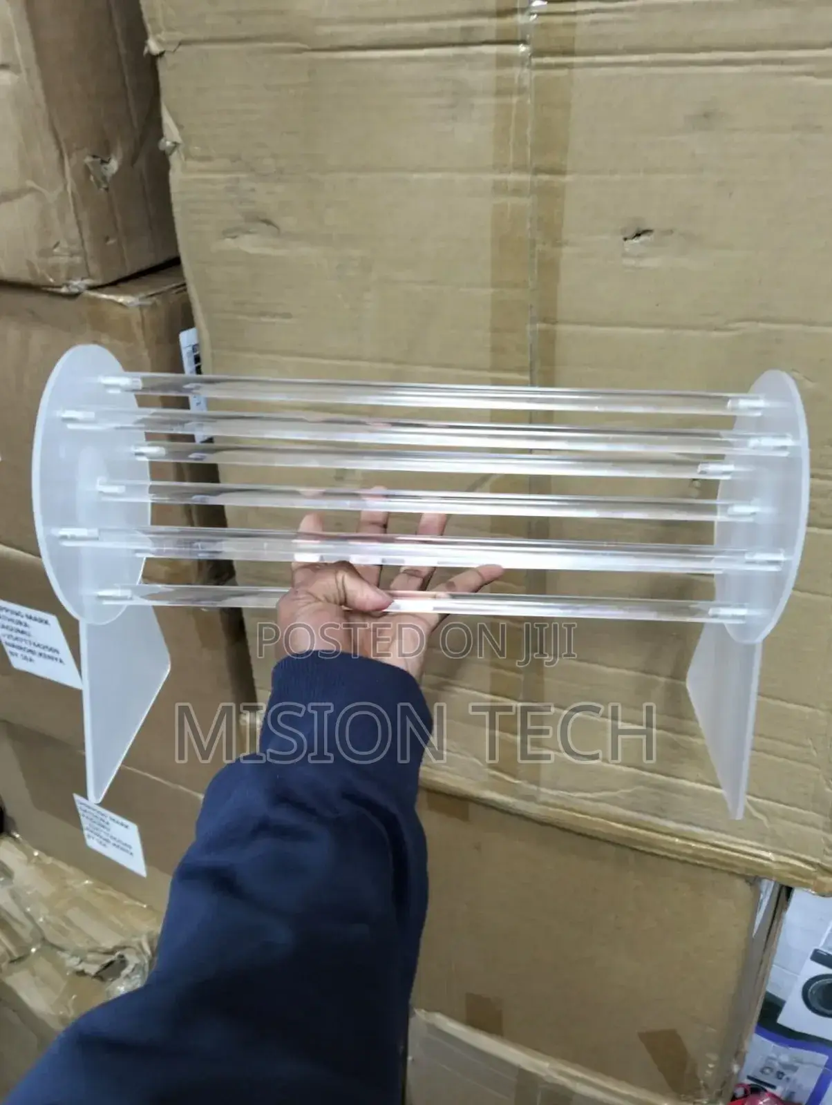 360°Rotating Acrylic Headband Holder/Claw Clip Organizer 