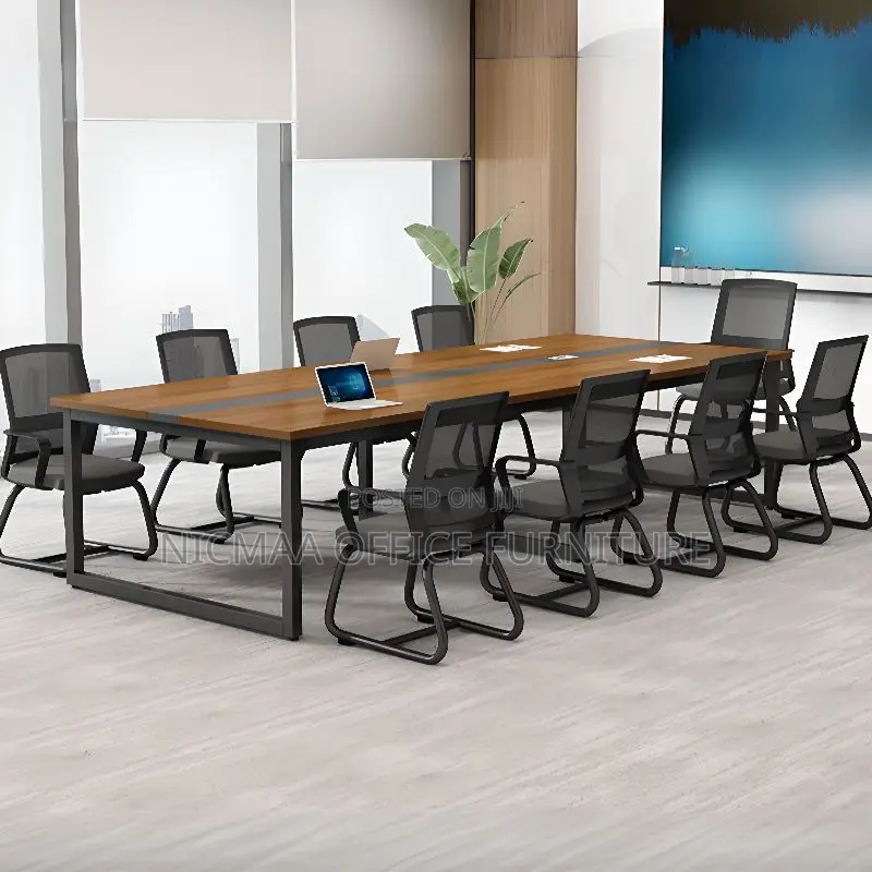 2400mm Advanced With Grommets Boardroom Table
