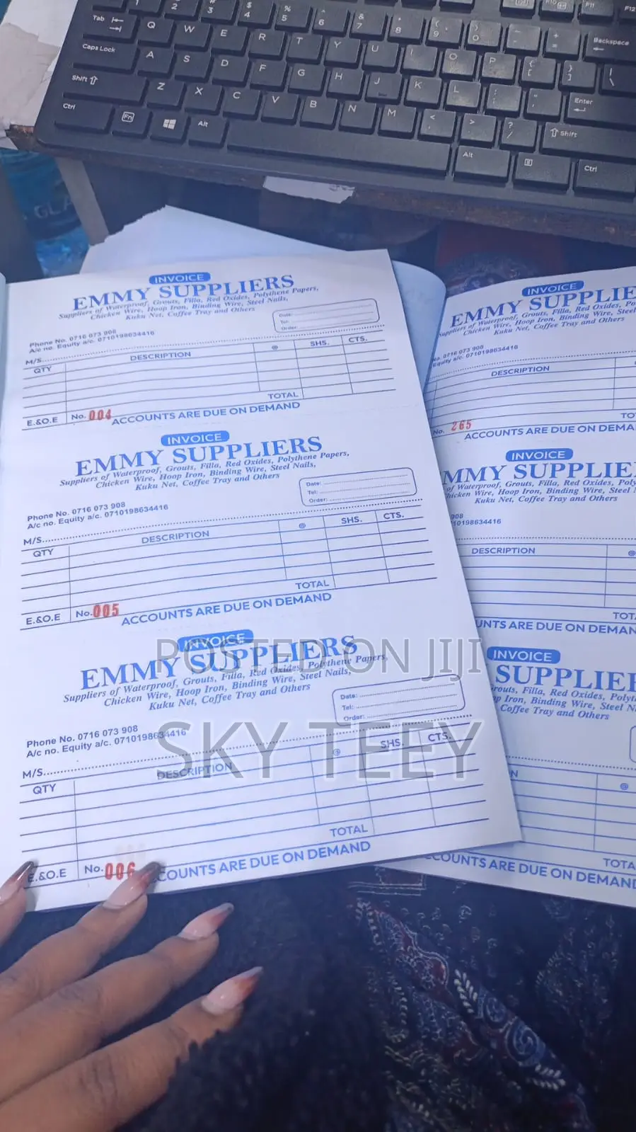 Invoice and Delivery Receipts